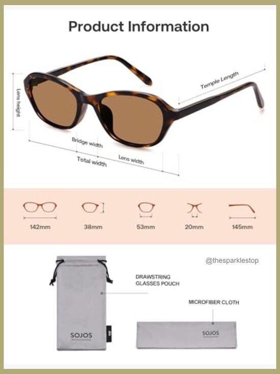 Retro Oval Cat Eye Sunglasses UV400 Protection Plastic Frames